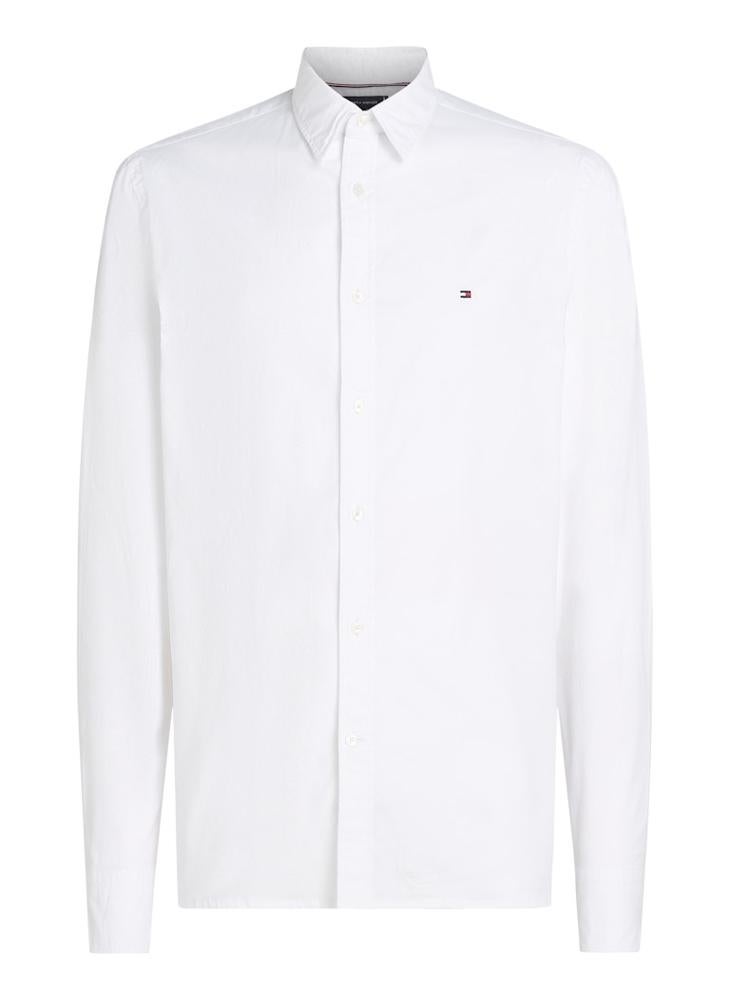 Slim Flex Cotton Poplin Kent Collar Shirt