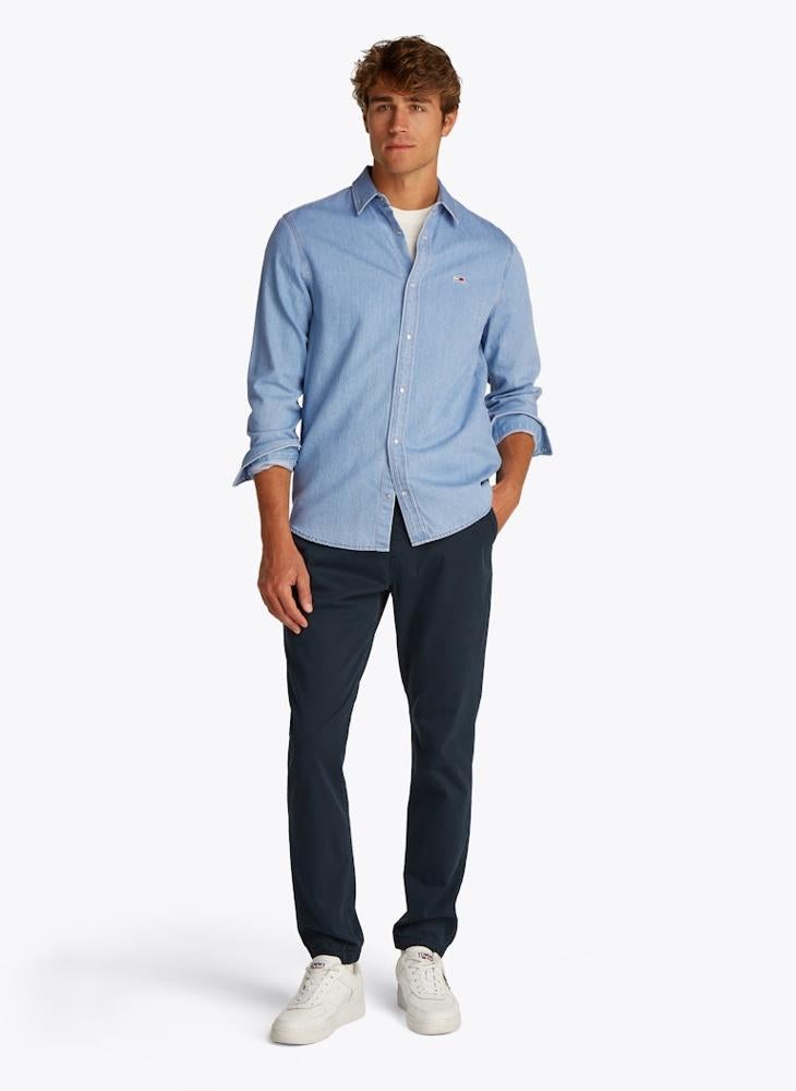 Regular Fit Long Sleeve Denim Shirt