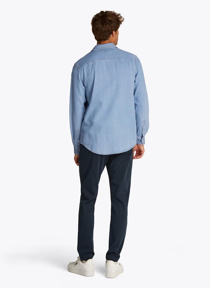 Regular Fit Long Sleeve Denim Shirt