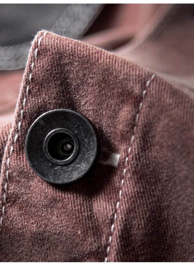 Mauve Cut and Sew Casual Shirt for Men
