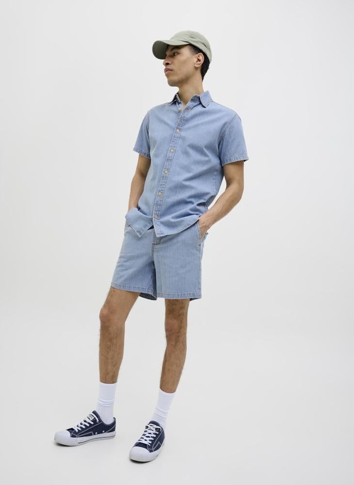 Casual Drawstring Denim Shorts