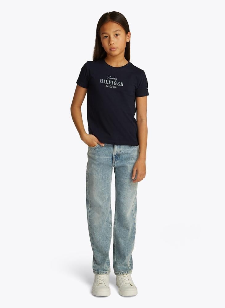 Kids Tommy Script Ss T-Shirt