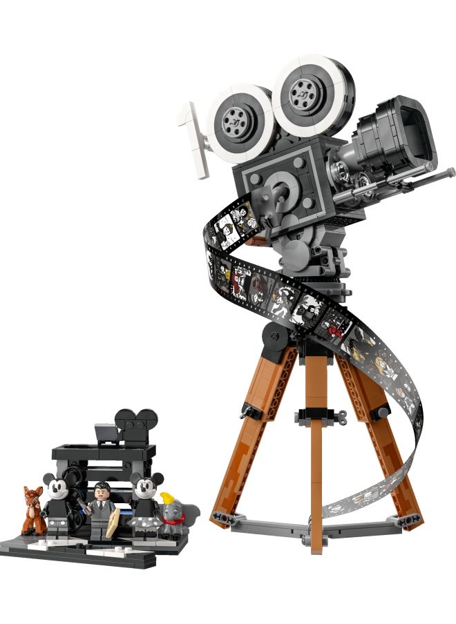 LEGO Disney Walt Disney Tribute Camera, Memorabilia Set for Adults with Mickey and Minnie Mouse Minifigures, plus Bambi & Dumbo Figures, Collectible Gifts for Women and Men 43230