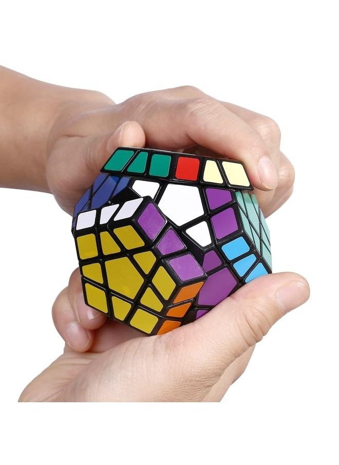 Twelve Faced Megaminx Cube Brain Teaser，Speed Cube Puzzle Toy
