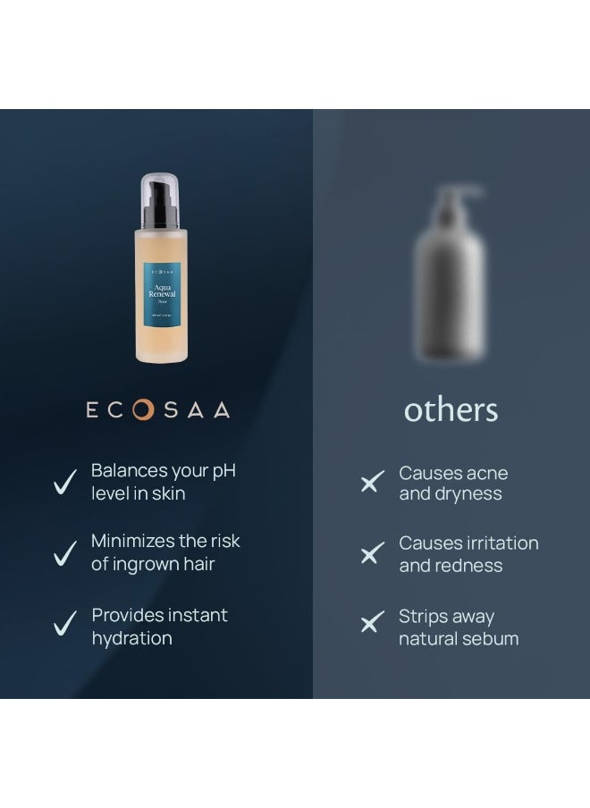 Aqua Renewal Toner For Glowing Skin | Hydrating Toner for Acne Prone Skin with Acai | Aloe Vera & Licorice Extract | Lightweight Face Toner for Open Pores Tightening | Smooth & Plumped Skin 100ML