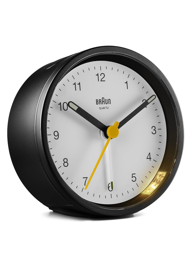 Braun Ameico Classic Analogue Alarm Clock BC12BW