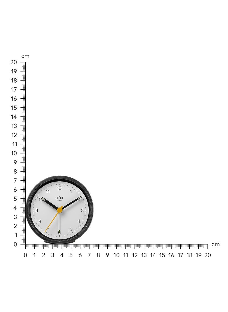 Braun Ameico Classic Analogue Alarm Clock BC12BW
