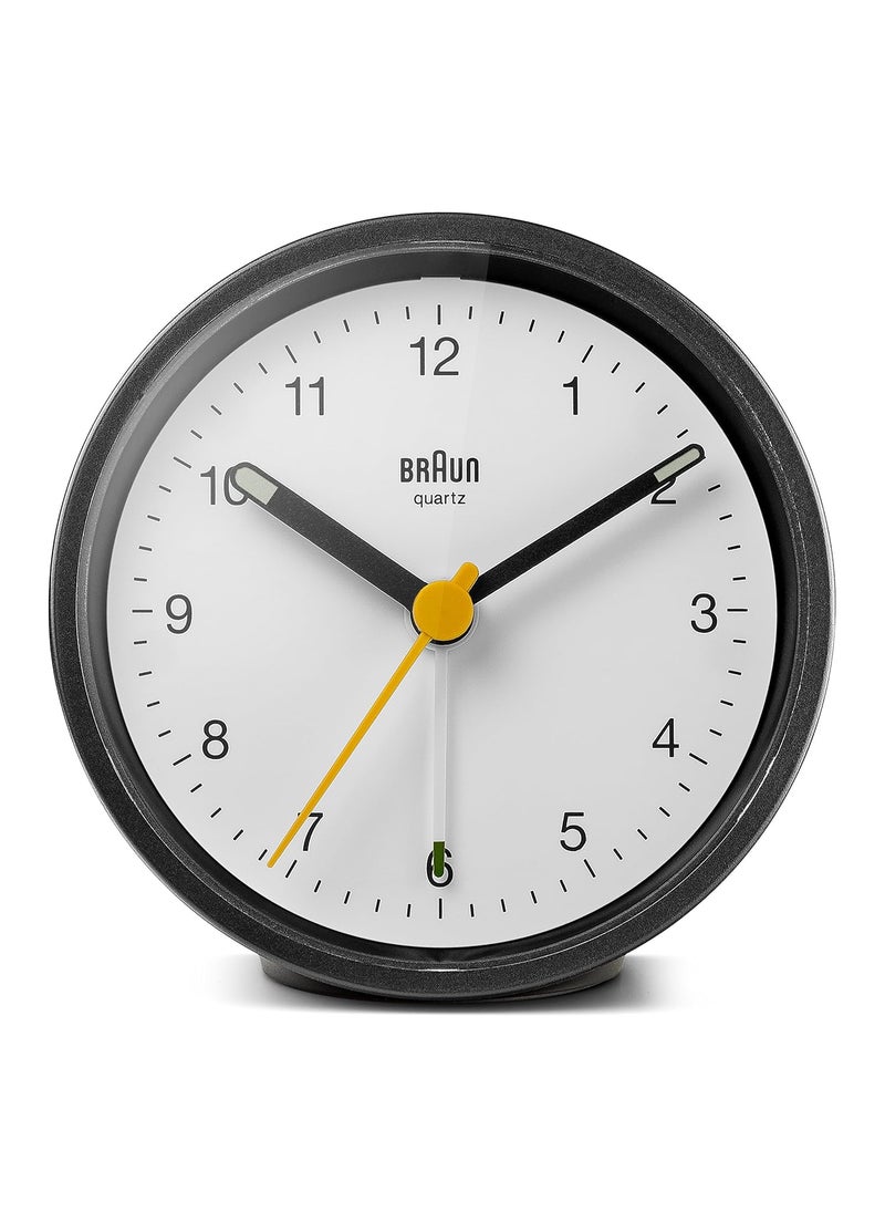Braun Ameico Classic Analogue Alarm Clock BC12BW