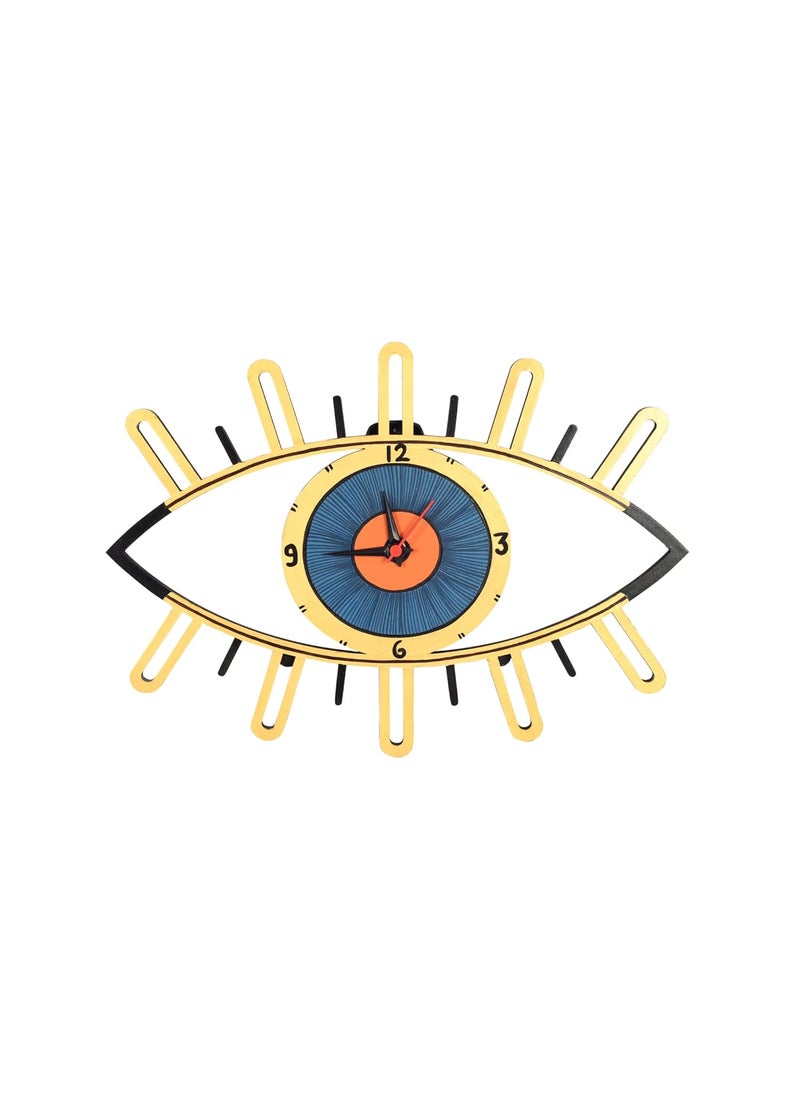 AAKRITI ART CREATIONS Serene Eyes Wall Clock
