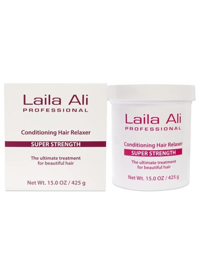 Laila Ali Super Strength Conditioning Hair Relaxer For Unisex Treatment, 15 Ounce
