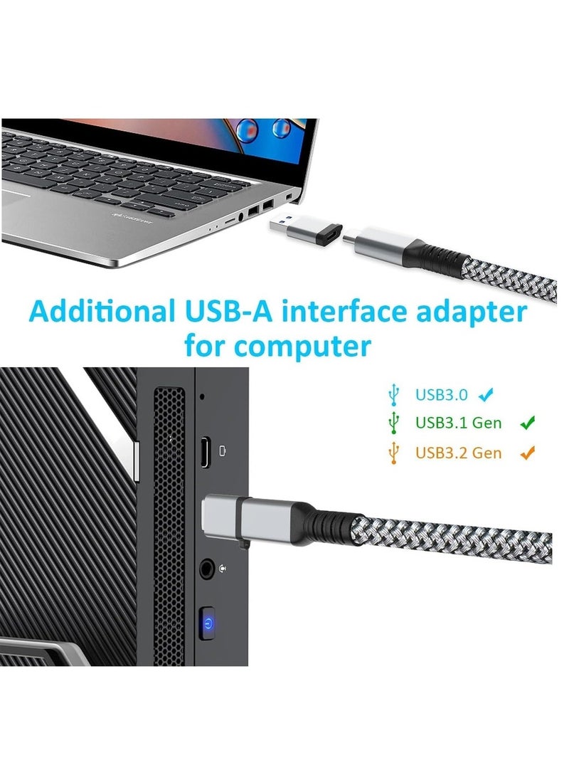 Link Cable 16FT VR Cable Compatible With Meta Oculus /Quest 3/Pro Pico Nylon Braided Accessories And Gaming PC Steam VR USB 3.0 Data Transfer Type C Cable