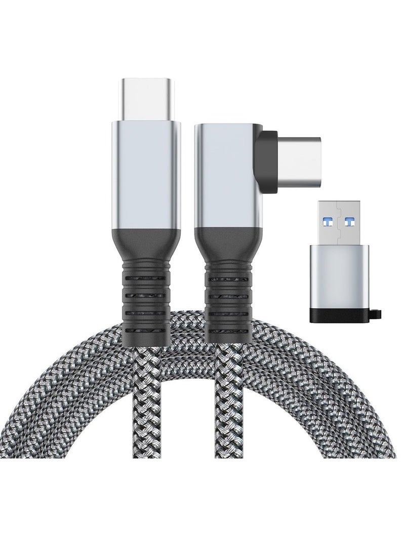 Link Cable 16FT VR Cable Compatible With Meta Oculus /Quest 3/Pro Pico Nylon Braided Accessories And Gaming PC Steam VR USB 3.0 Data Transfer Type C Cable