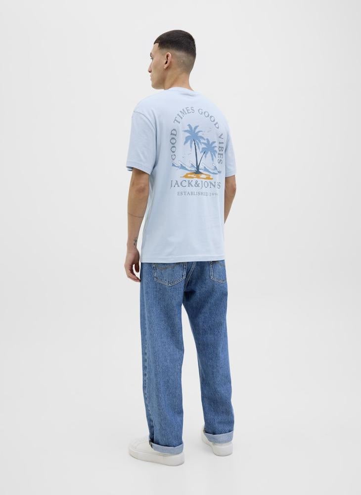 JJSUMMER VIBES TEE SS CREW NECK
