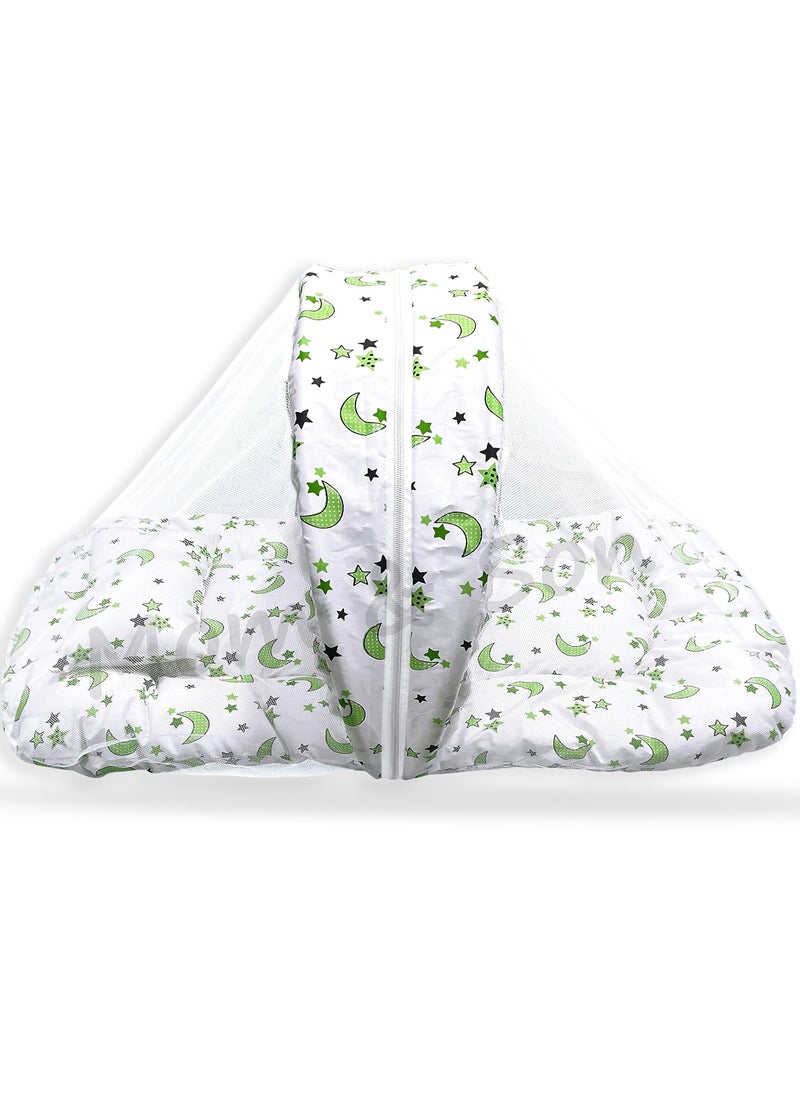 MOM SON New Born Baby Mosquito Net Baby Sleeping Bag Combo Gift Set for 06 Months