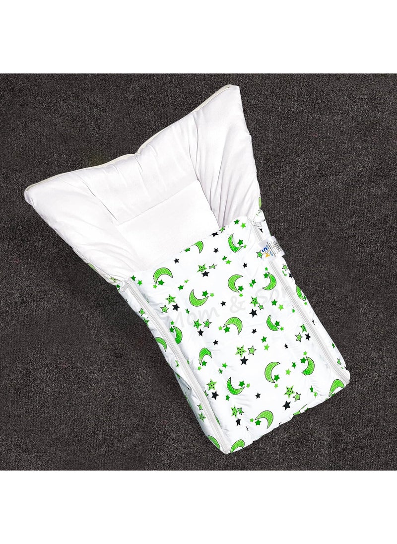MOM SON New Born Baby Mosquito Net Sleeping Bag Combo Gift Set for 06 Months