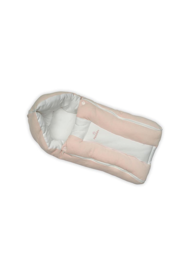 FASCINITO Baby Bed Sleeping Bag Carry Nest Cotton Baby Bedding for New Born Infant Portable Bassinet for Baby Carrying Sleeping Unisex Baby Sleeping Bed for New BornPink