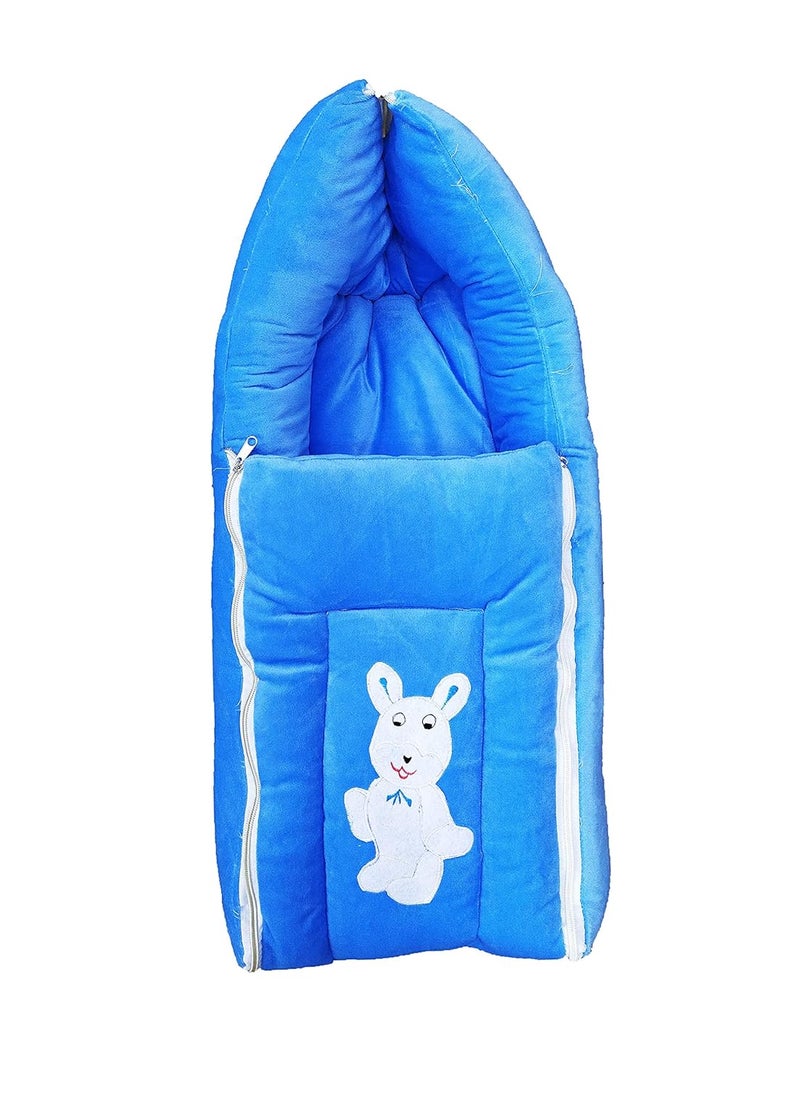 MOM SON 2 in 1 Babys Sleeping and Carry Bag 06 Months Sky Blue