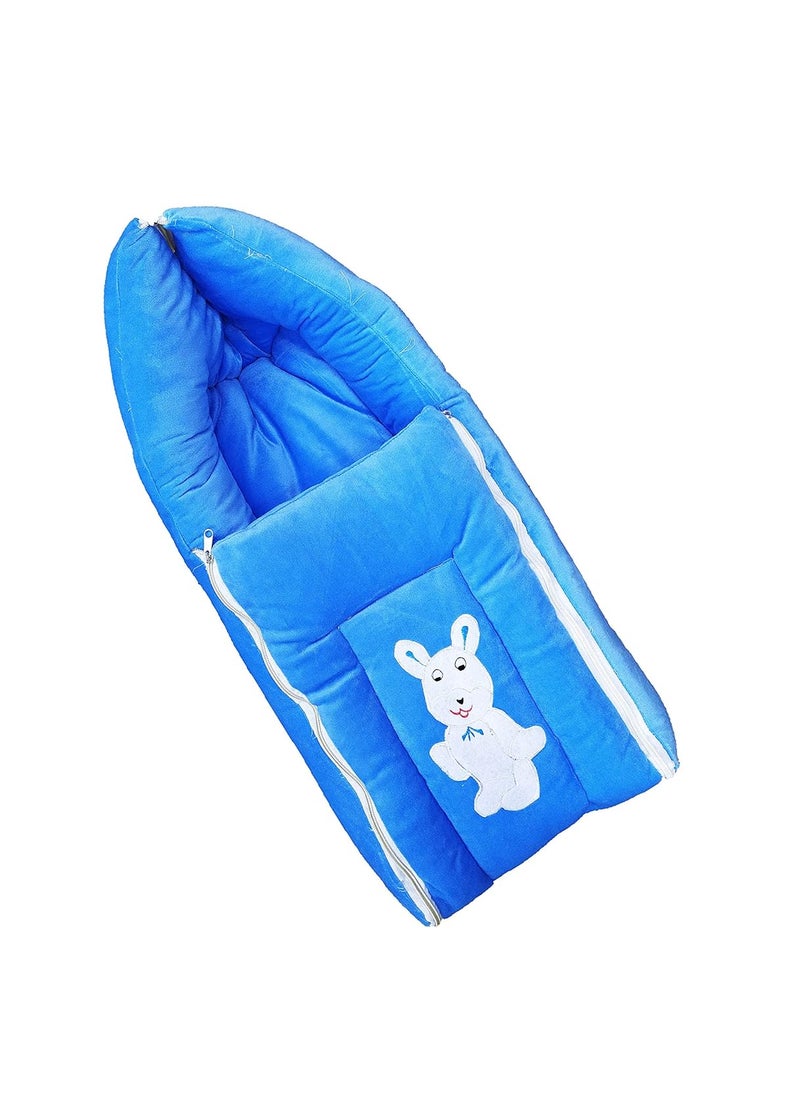 MOM SON 2 in 1 Babys Sleeping and Carry Bag 06 Months Sky Blue