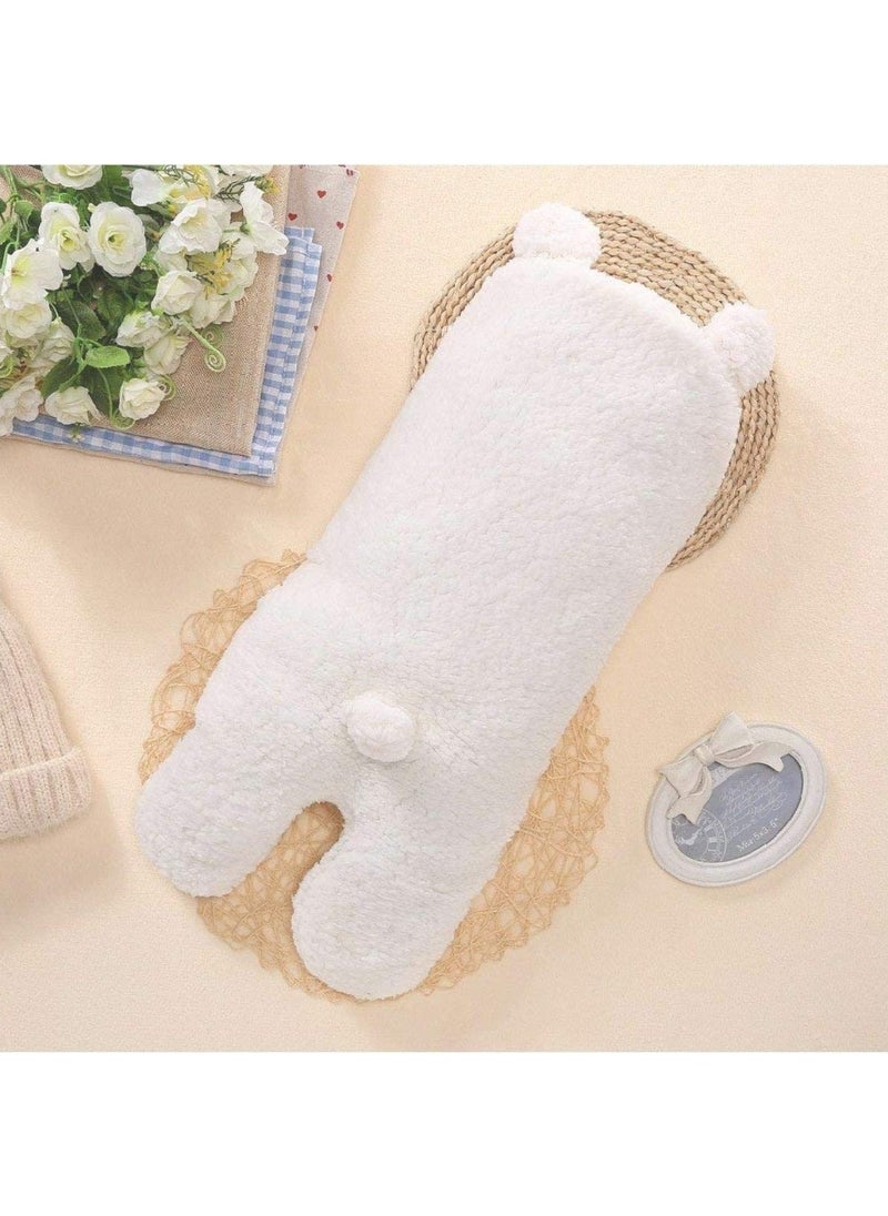 First Kick New Fleece Born Sleeping Bag Combo Pack of Super Soft Wearable Baby Polyester Wrapper Durable Cum Baby Sleeping Bag for Baby Boys Girls 76cm x 70cm 06 Months Pack of 2 White Pink Star