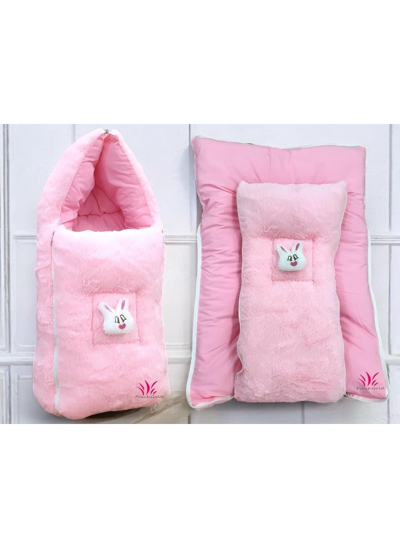 FinchGold Baby Sleeping Carry Bag Bedcum for 012 Months Pink