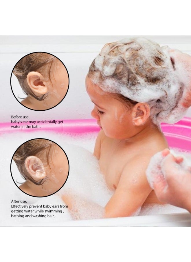 EELHOE waterproof earplugs are essential for protecting ears from water during bathing, hair washing, and swimming. 30-piece baby earplug protection stickers