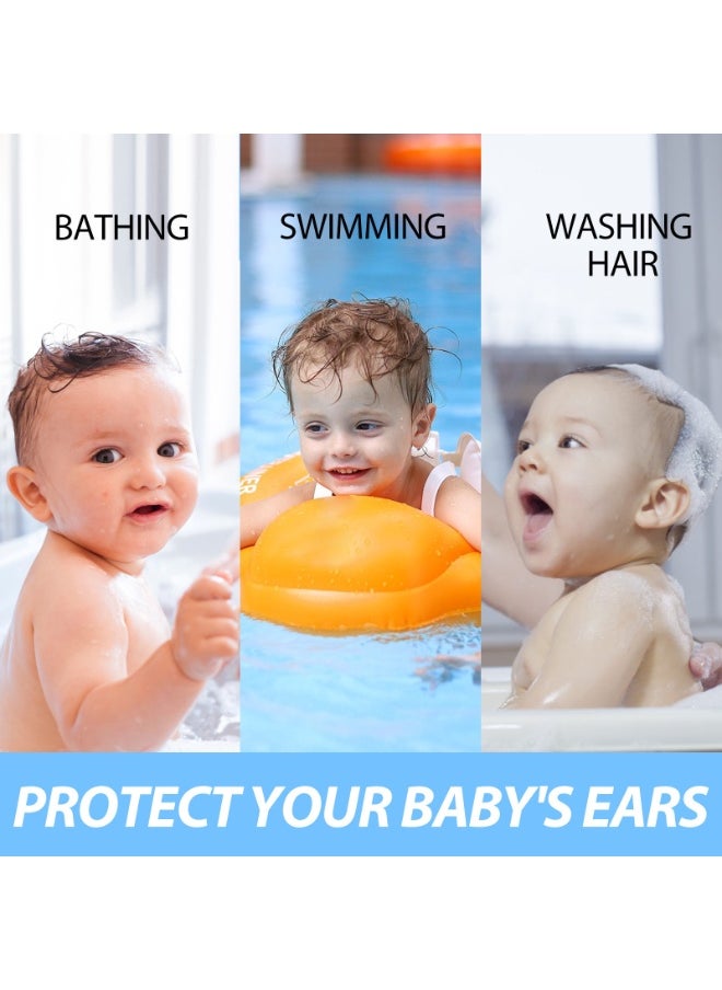 EELHOE waterproof earplugs are essential for protecting ears from water during bathing, hair washing, and swimming. 30-piece baby earplug protection stickers