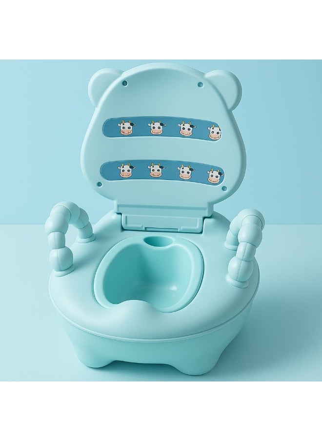 Baby Potty Training Seat with Handles – Toddler Potty Chair with High Back Support & Removable Pot