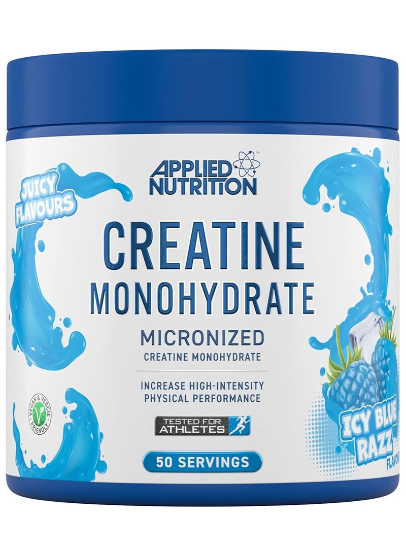 Creatine Monohydrate Micronized, Icy Blue Raz, 250 Gm