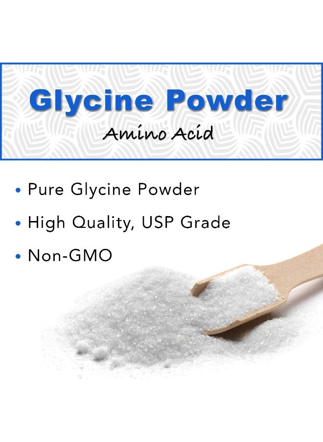 100% Pure Glycine Powder, 2 Pounds, Promotes Restful Sleep, Muscle Energy and Strength, Memory And Cognition Support