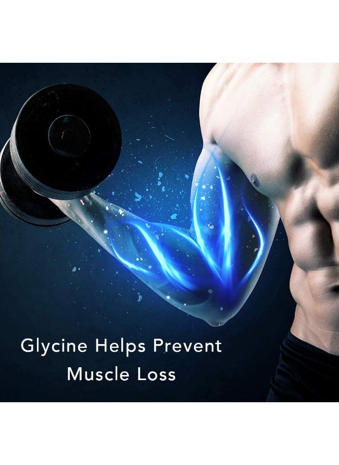 100% Pure Glycine Powder, 2 Pounds, Promotes Restful Sleep, Muscle Energy and Strength, Memory And Cognition Support