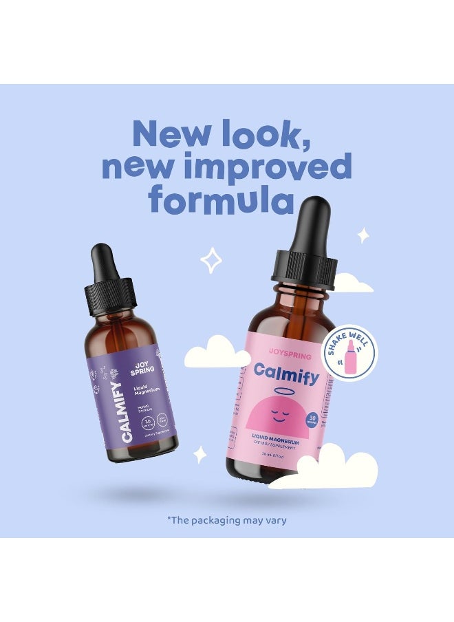 Magnesium Citrate Liquid & Magnesium Glycinate for Kids - Sugar Gluten Free Magnesium for Kids - Liquid Magnesium Blend with L Theanine for Kids & Chamomile Magnesium Supplements for Kids & Teens