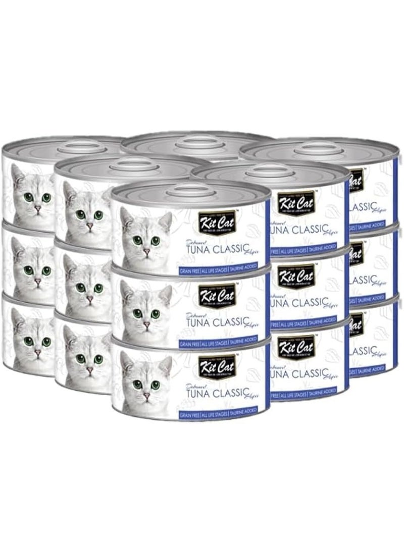 Kit Cat Classic Tuna Wet Cat Can 80 grams 24 pcs