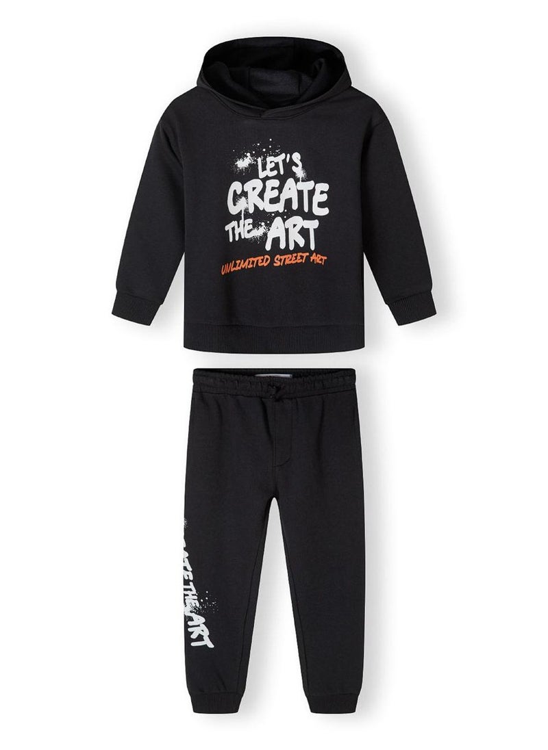 Boys Cotton Hoodie And Joggers Set