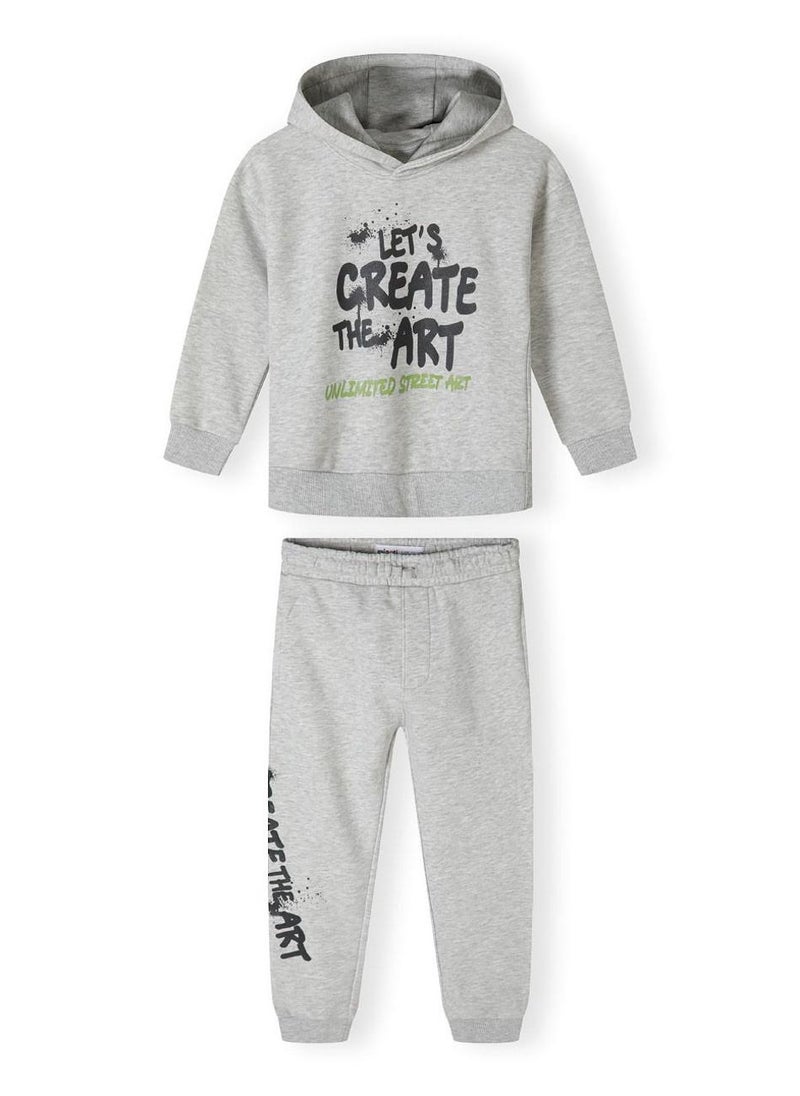 Boys Cotton Hoodie And Joggers Set
