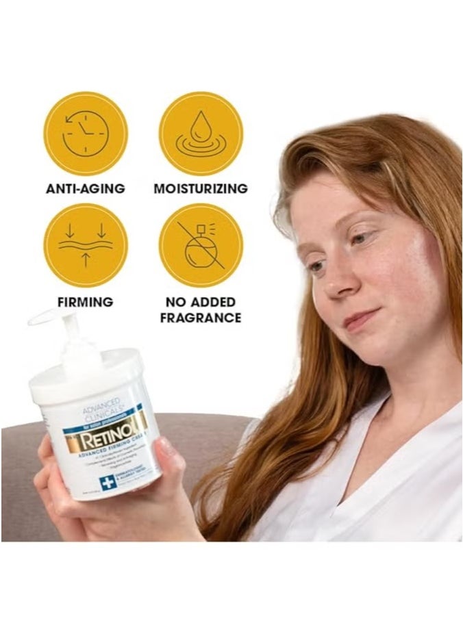 Advanced Clinicals, Retinol, Advanced Firming Cream, 16 oz (454 g)