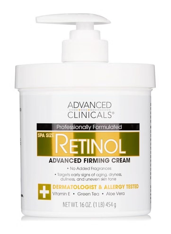 Advanced Clinicals, Retinol, Advanced Firming Cream, 16 oz (454 g)