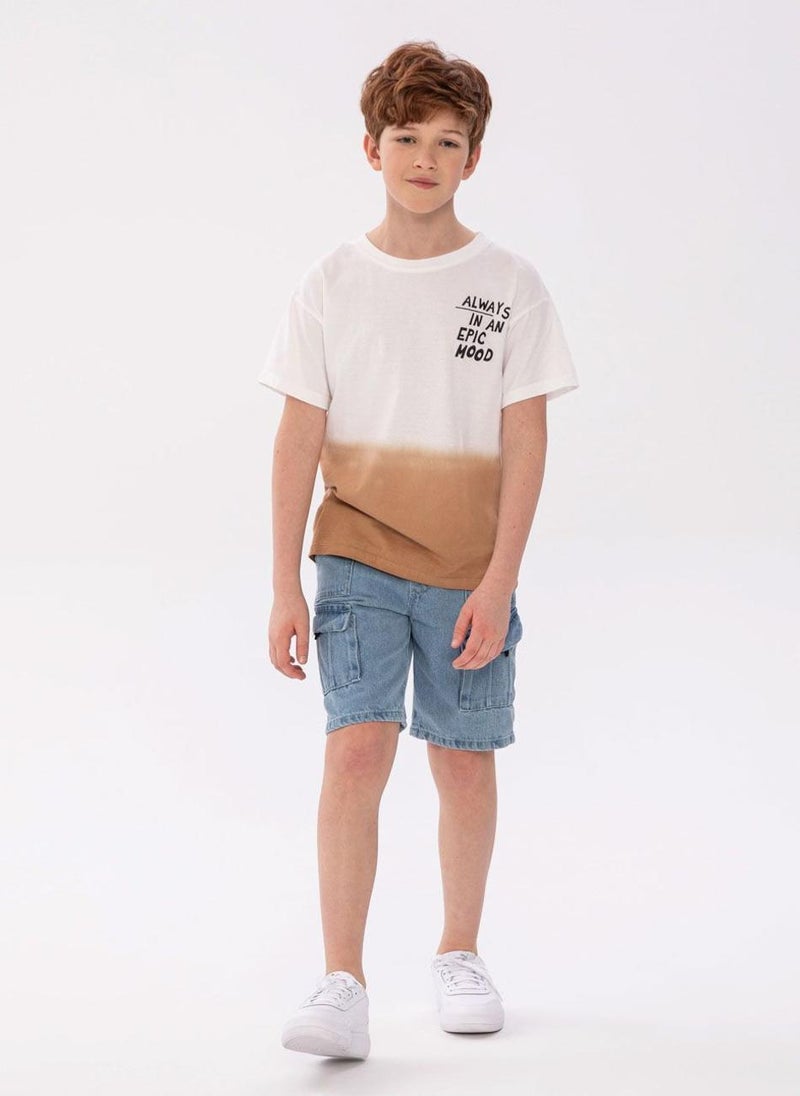 Teen Boys Denim Combat Short