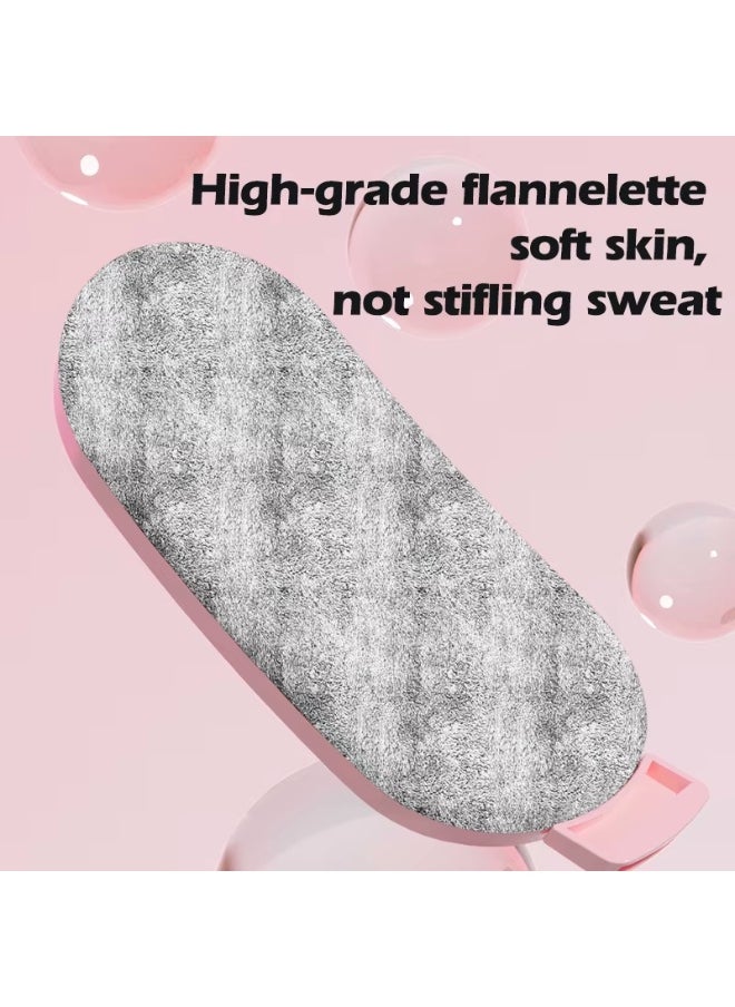 Cordless Heating Pad for Cramps & Back Pain Relief – Rechargeable Wearable Heat Belt with 3 Heat Levels, 4 Vibration Modes & Adjustable Strap for Women’s Menstrual Comfort (Pink)