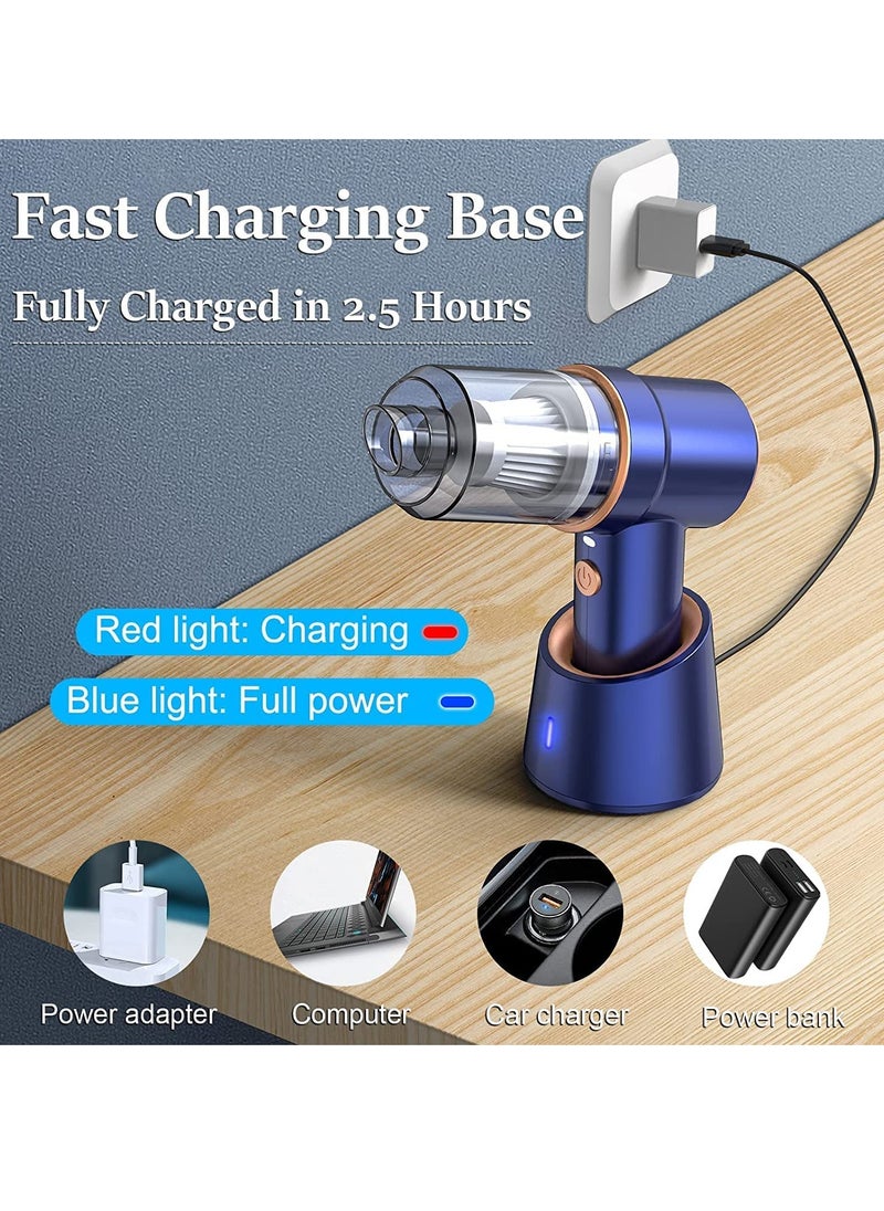 Air Duster Compressed Electric Air Duster Cleaner for PC Rechargeable 6000mAH Cordless Air Cleaner Blower for Laptop Keyboard Electronics Home Cleaning Alternative to Canned Air Duster