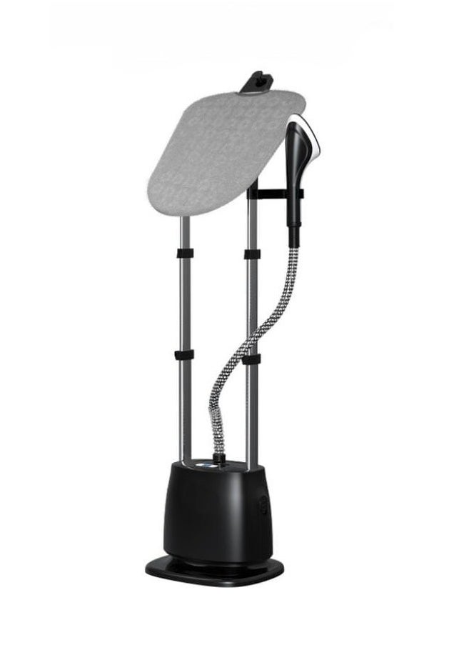 Garment Steamer 1580W with 1500ml Water Tank – 5 Steam Levels, Adjustable Ironing Board, Vertical Clothes Steamer for Home & Professional Use – Fast Heat-Up, Black