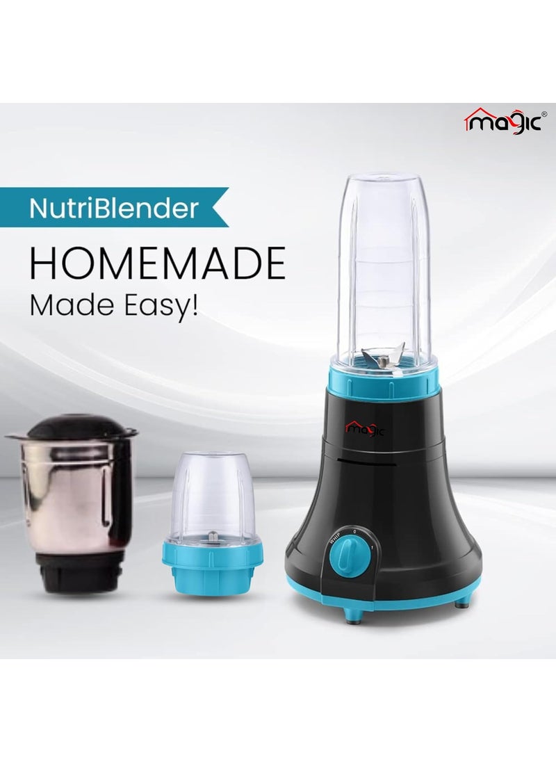 Magic Smart Mixer Grinder Vet Dry Grinder 400 W Nutri Blender Machine With 3 Jar Smoothie Maker Juicer Maker Machine 1 Year Warranty