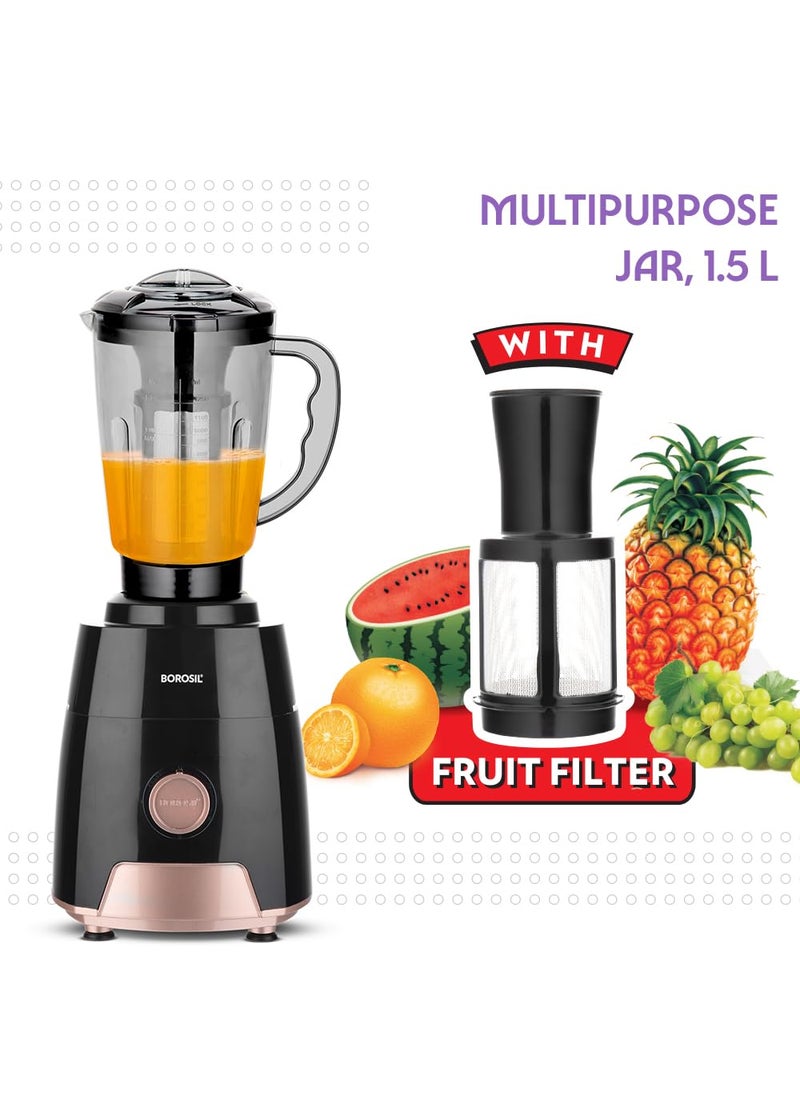 Borosil Silverline RG 600 W Mixer Grinder Wet Dry Mixing Grinding Blending 3 Jars 15 L Blending Jar 1 L Grinder Jar 04 L Chutney Jar Mixie For Kitchen White 2 Years Warranty