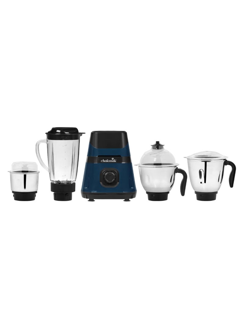 Chakmak X1 750W Mixer Grinder with 4 Multipurpose Jars Chutney Making Dry Grinding Wet Grinding Blender Mixer Steel Jar Capacity 1500ml 1500ml 1000ml 400ml 2 Year Warranty