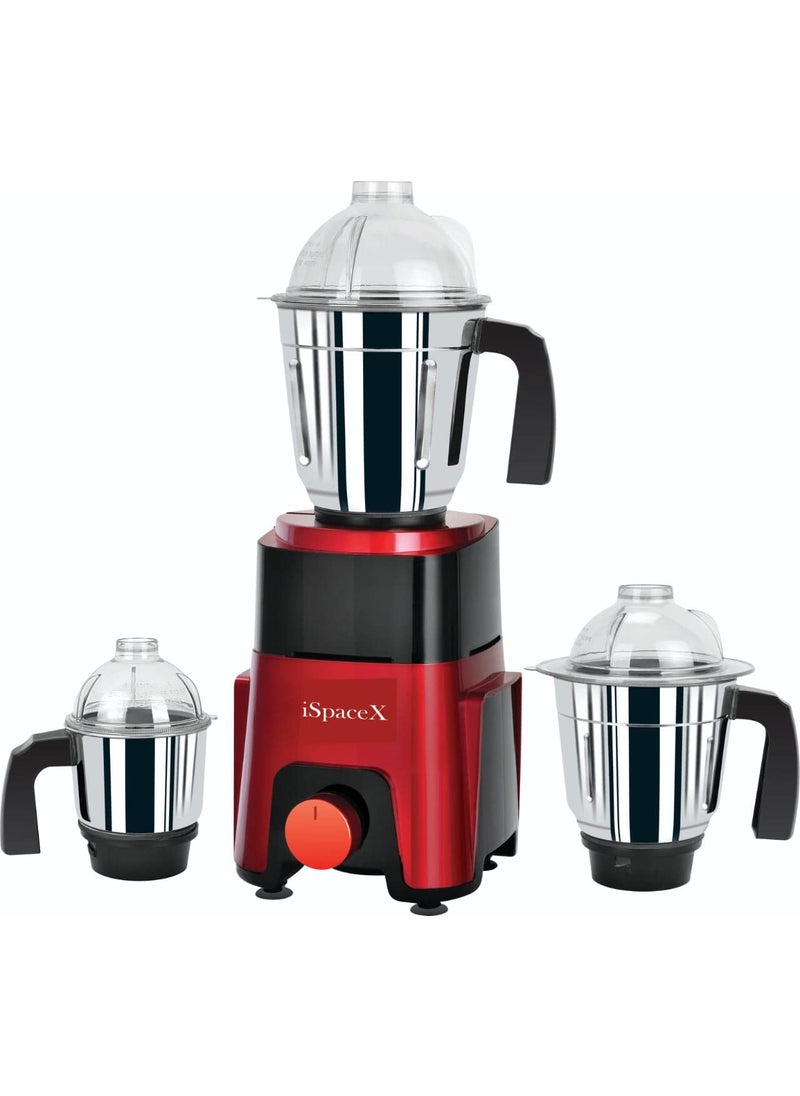ISPACEX SN CHERRY MIXER GRINDER 750 WATTS WITH STAINLESS STEEL 3 JARS