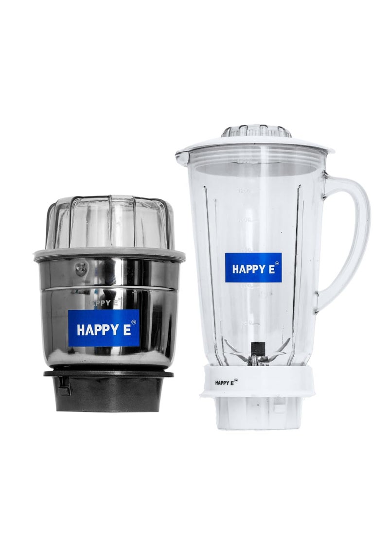 HAPPY E MG Mixer Grinder Jars 2Pack Set Mixer Jars Set for Blending Grinding Crushing