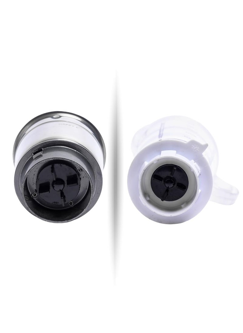 HAPPY E MG Mixer Grinder Jars 2Pack Set Mixer Jars Set for Blending Grinding Crushing