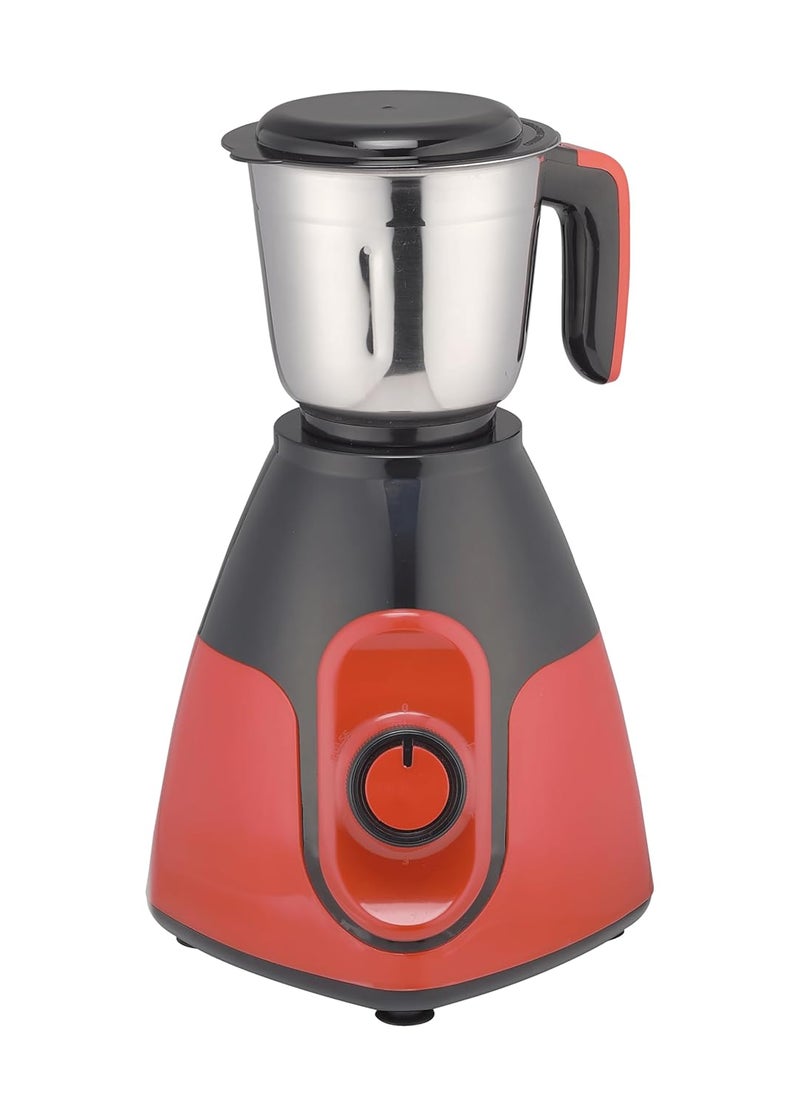 Eleenova Eleemix 750 Watts Mixer Grinder with 3 Stainless Steel Jars Black and Red Heavy Duty Motor Stainless Steel Blades Ergonomic Easy Grip Handles