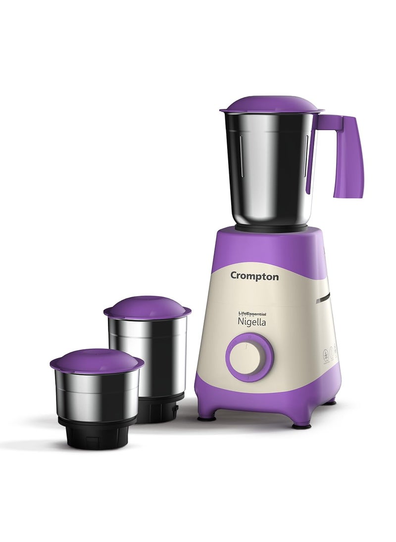 Crompton Nigella 500 Watts Mixer Grinder ACGMNIGELLA500W3J Lavender white