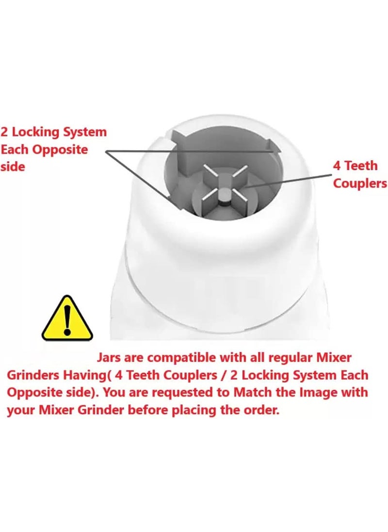 Goldwinner Bullet Jar for Mixer Grinder Small 350 ML ABS Transparent Mixer Juicer MA67 Black Pack of 1