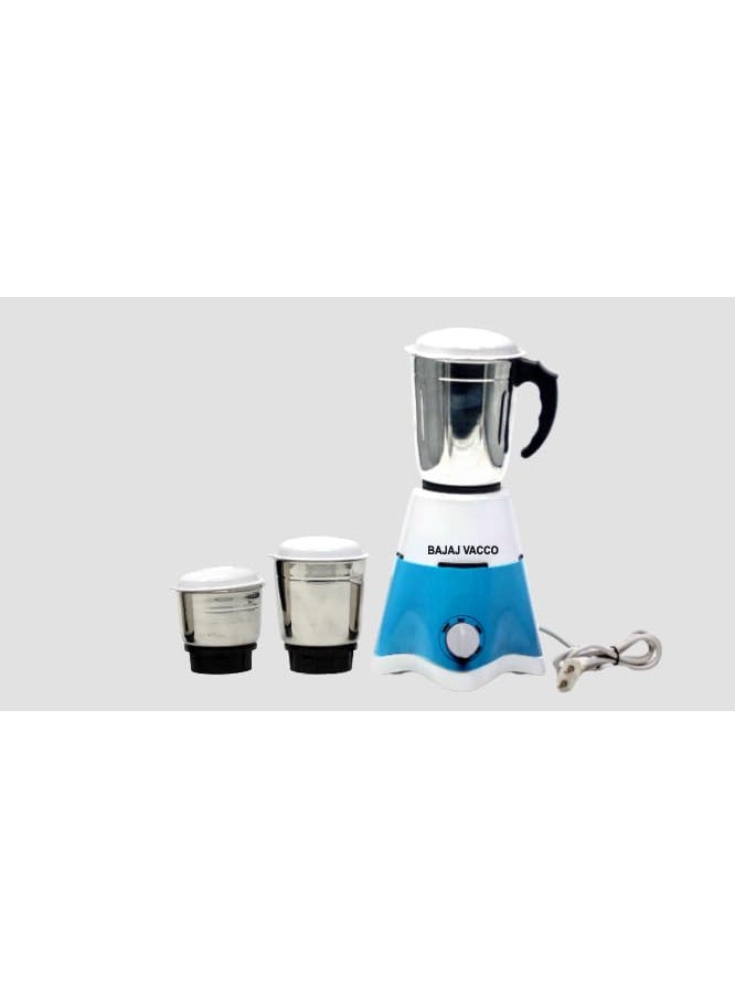 BAJAJ VACCO Master Chef III Mixer Grater Grinder 500 Watts 3 Jars 3 Blades